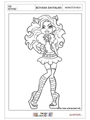 Monster High boyama sayfaları